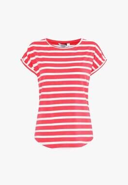 NEW B.YOUNG women's crew neck t-shirt in poinsettia